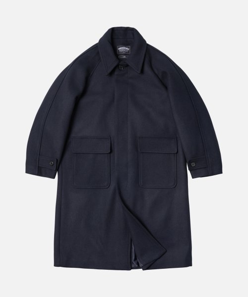 【 Rich I 】 COVER BALMACAAN COAT NAVY NANAMICA 