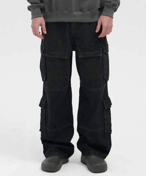 パンツ DAVID KOMA SS23 Satin cargo pants (RE23DK58TR BLACK) David Koma Satin cargo pants - Black - Women | RE23DK58TRBLACK